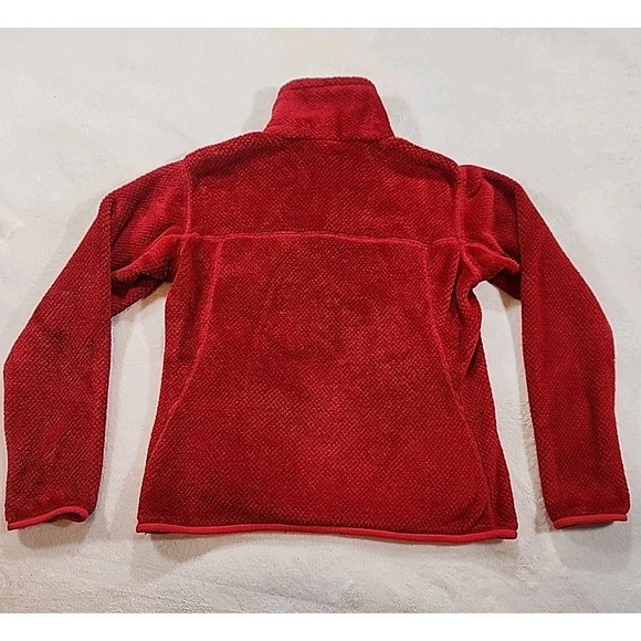 Patagonia Re-Tool Snap-T Fleece Pullover Women's‎ Sz S Red Pocket Kangaroo - Picture 7 of 7